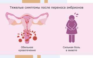 Как справиться с болями после переноса эмбрионов и что их вызывает