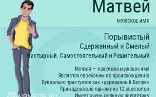 Происхождение и смысл имени Матвей: особенности и значение