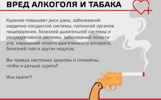 Негативное воздействие никотина и алкоголя на организм человека и его последствия