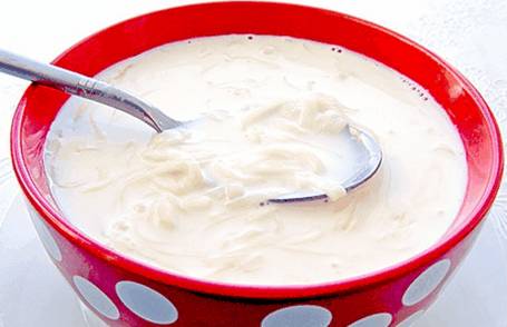 Молочный суп Диетический молочный суп