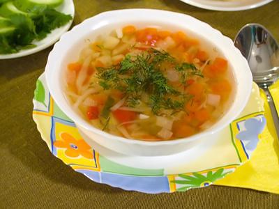 Легкий овощного суп легкий овощного суп