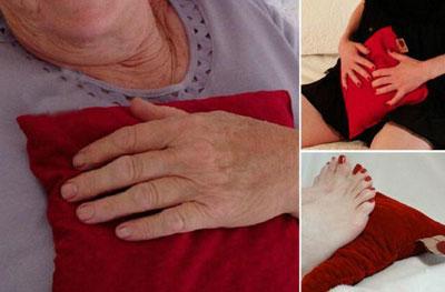 Применение подушки из вишневых косточек