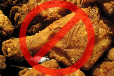 Запрет на жаренное блюдо