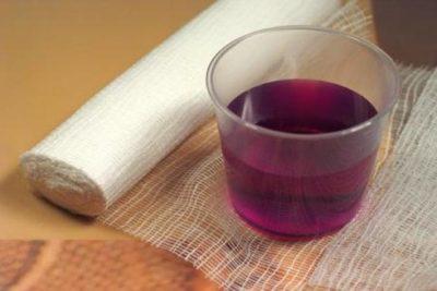 Промывание марганцовкой