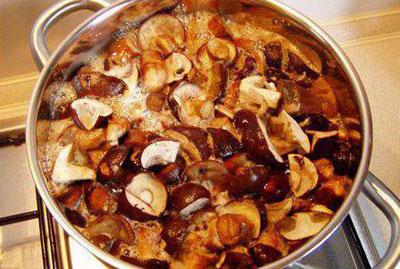 Варка грибов