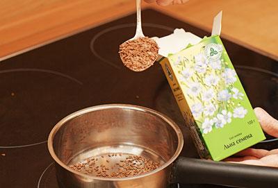 Приготовление отвара семени льна