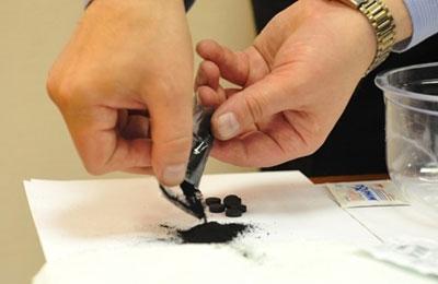 Измельчение активированного угля