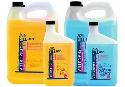 Виды антифриза