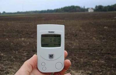 Проверка радиоактивности участка