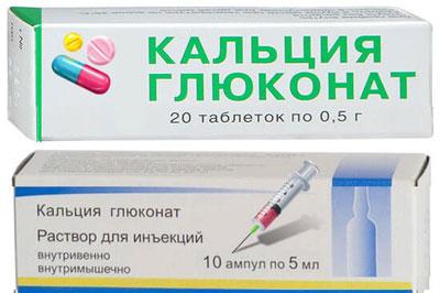 Препараты глюконата кальция