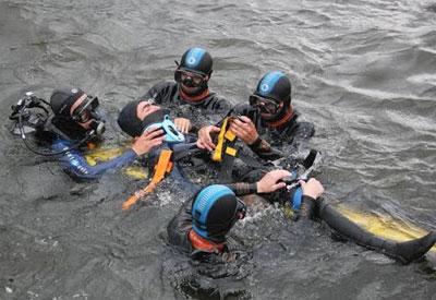 Спасение водолаза