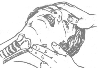 Проверка пульса на сонной артерии