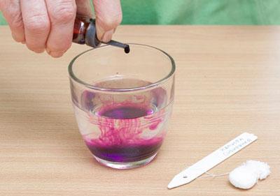 Приготовление раствора марганцовки