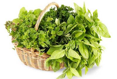 Корзинка зелени