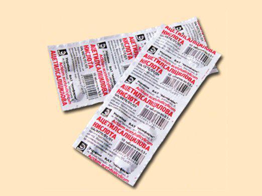 Негативное влияние аспирина