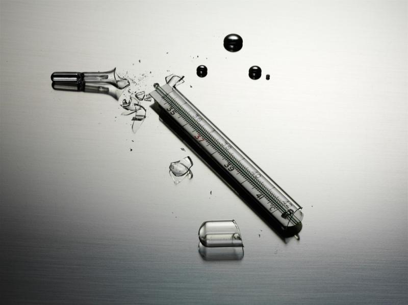 разбитый градусник