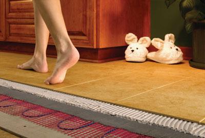 Теплый пол в жилой комнате