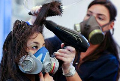 Респиратор при кератиновом выпрямлении