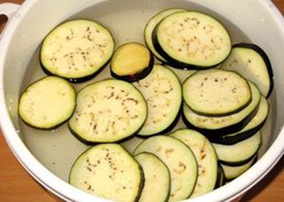 Вымачивание баклажанов